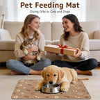 Dog Food Mat for Bowls, Absorbent Quick Dry Dog Cat Mats for Food and Water - Image 8