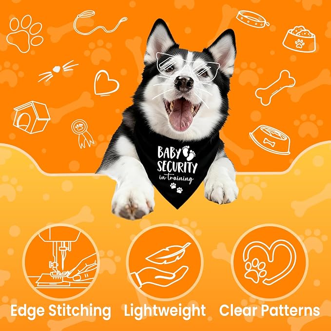 Baby Security in Training Dog Bandana Pet Scarf Pregnancy Announcement Dog - Image 2
