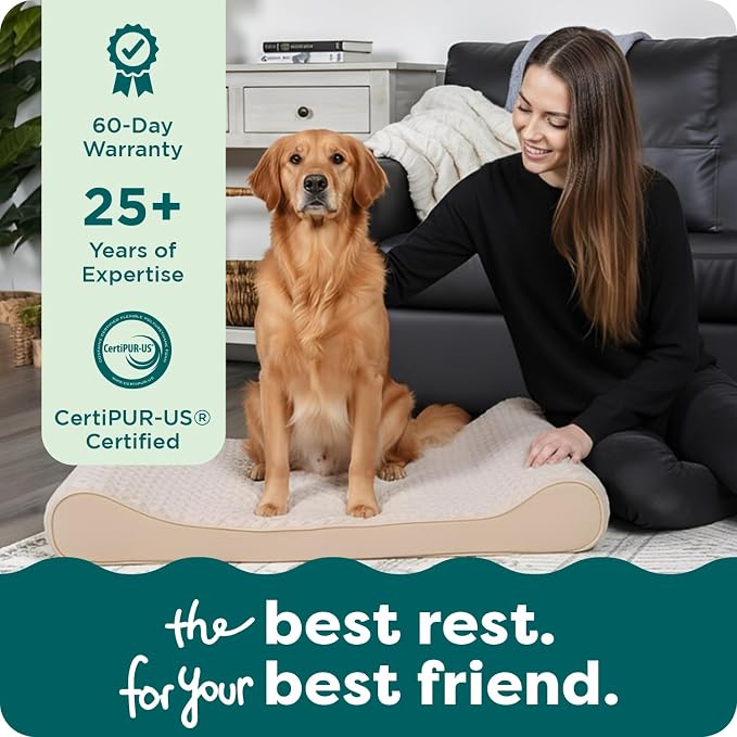 FurHaven Orthopedic Dog Bed for Large Dogs, Luxe Lounger Contour Mattress - Image 9
