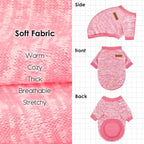 1 Pc Dog Sweaters for Small Dogs Girl Boy Winter Fleece Clothes Warm Soft Dog - Image 4