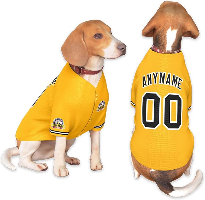 Custom Dog Baseball Jersey by KXK