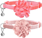 azuza 2 Pack Cat Collar Floral by azuza