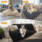 1 Pack 3 Calming Blankets Fluffy Premium Fleece Pet Blanket Soft Sherpa Throw - Image 3