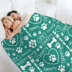 Personalized Paw Print Dog Blanket - Image 5