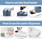 Yummy Sam Automatic Small Pet Feeder and Water Dispenser, 2 in 1 Gravity Cat - Image 5