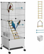 Medium Flight Bird Cage, Wide Birdcage by STILLCOVE