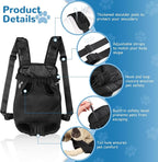 YUDODO 2-Pack Pet Dog Carrier Backpack Adjustable Dog Front Carrier, Legs Out - Image 2
