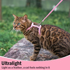 PUPTECK Adjustable Cat Harness and Leash Set Escape Proof Kitten Strap Collar - Image 5