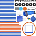 Premium Dog Agility Equipment Set Outdoor Indoor Game, Tire Jump + Hurdle Jump - Image 9