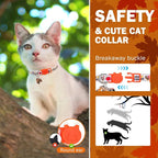 SCENEREAL Fall Thanksgiving Cat Collar Breakaway Girl Boy, Safety Buckle Soft - Image 3