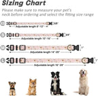 Reflective Dog Collar for Medium Dogs, Cute Flower Theme Adjustable Heavy-Duty - Image 7