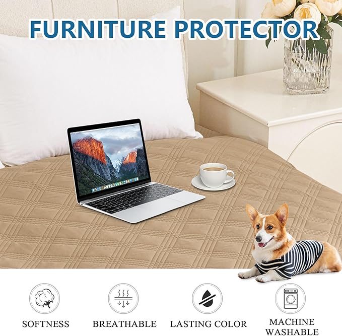 hyha Waterproof Dog Blanket, Reversible Pet Bed Blanket, Soft Sofa Couch Cover - Image 7
