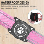 Airtag Dog Collar with Waterproof Air Tag Holder, Luminous Reflective, Soft - Image 2