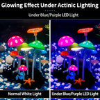 Uniclife Glowing Effect Artificial Mushroom Aquarium Plant Decor Ornament - Image 3