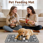 Dog Food Mat for Bowls, Absorbent Quick Dry Dog Cat Mats for Food and Water - Image 8