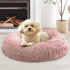 JOLLYVOGUE Calming Dog Bed Medium Size Dog, Anti-Anxiety Donut Medium Pet Bed by JOLLYVOGUE