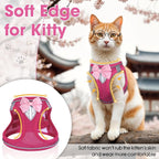 Cat Vest Harness and Leash Set for Walking Escape Proof, Adjustable Kitten - Image 3
