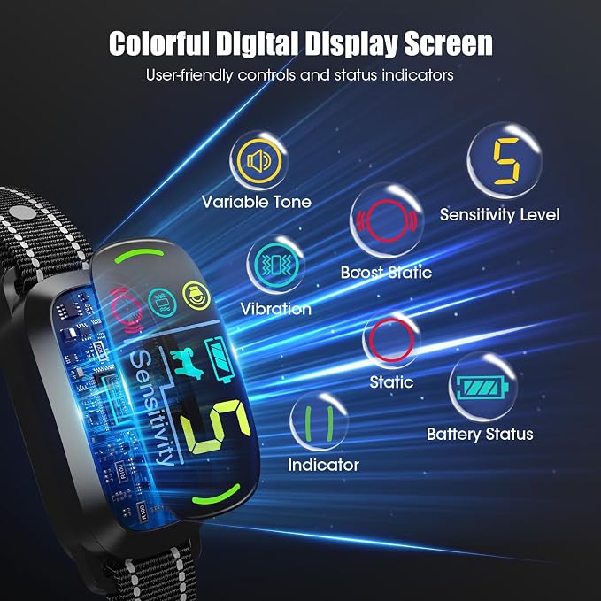 Smart AI Bark Collar for Large Medium Small Dogs, Anti Barking Device - Image 4