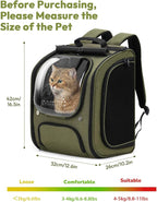 Pecute Cat Backpack Carrier, Large Space Cat Bubble Backpack, Breathable Cat - Image 9