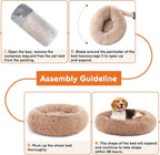 Sweetcrispy Donut Dog Bed, Large Round Calming Cat Bed - Image 4