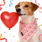 ARING PET Valentine's Day Dog Bandana, Cute Pink Bow Pet Bandanas Scarf - Image 4