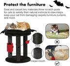 MECOOL 4in1 Small Cat Tree, Scratching Post - Image 3