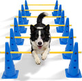 Wdmiya 18.9" Dog Agility Training Hurdle Cone Set, Dog Agility Course Backyard by Wdmiya