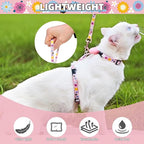 PUPTECK Adjustable Cat Harness and Leash Set Escape Proof Kitten Strap Collar - Image 5