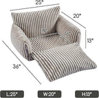 Hollypet Cat Bed Fluffy Plush Mutifuctional Double-Layer Soft Pet Couch - Image 3