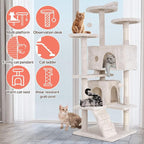 54in Cat Tree Cat Climbing Tower - Image 6