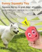 SCHITEC Squeaky Dog Toys, Soft Stuffed Plush Balls - Image 2