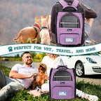 PetAmi Dog Backpack Carrier for Small Large Cat, Ventilated Pet Hiking Backpack - Image 7