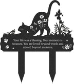 Grave Markers for Cemetery for Cat, Metal Grave Markers Yard Memorial Pet by RNGMSI