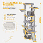 81" Heavy Duty Cat Tree for Large Cats up to 20lbs - Image 7