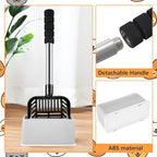 Hortsun 32 Inch Cat Litter Scooper Metal Long Handle - Image 3
