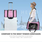 Henkelion Pet Carrier for Small Medium Cats Dogs Puppies up to 15 Lbs, TSA - Image 6