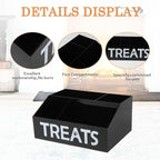 Dog Treat Organizer, 4 Compartments Dog Treat Station, Trapezoid Dog Treat - Image 2