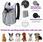 Dog Front Carrier Backpack, Ventilated Mesh Puppy Back Pack - Image 3