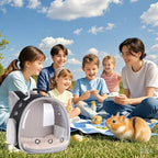 Portable Small Animal Backpack Travel Breathable Pet Carrier Bag Cages - Image 6
