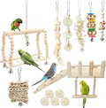 Hamiledyi 13Pcs Parrot Swing Chew Toys Bird Perches Platform by Hamiledyi