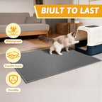 Pieviev Cat Litter Mat Double Layer Waterproof Urine Proof Trapping Mat 1 Pack) - Image 7