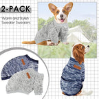 2 Pcs Dog Sweaters for Small Dogs Girl Boy Winter Fleece Clothes Warm Soft Dog - Image 6