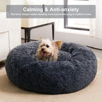 WNPETHOME Donut Dog Beds Large Sized Dog, Anti-Anxiety Caming Large Pet Bed - Image 2