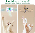 Pawaboo Feather Teaser Cat Toy, Interactive Feather Wand Cats Toy Flying - Image 4