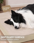 KSIIA Orthopedic Dog Bed Crate Waterproof Pet Mats - Image 3