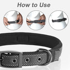 PetiFine Dog Collars for Small Dogs, Neoprene Padded Dog Collar, Reflective - Image 6