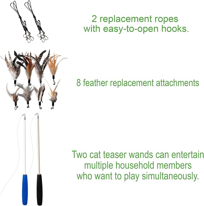 Cat Toys - No Chemical Dyeing Cat Feather Toys - Image 4