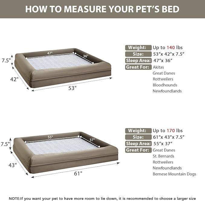 WNPETHOME XXXL Big Dog Bed, Washable Dog Couch - Image 3
