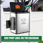 Dog Poop Trash Can Outside, 2.1 Gallon Dog Waste Container - Image 5