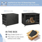 Explore Land Dog Crate Cover Heavy Duty Polyester Pet Kennel Sunshade Universal - Image 2